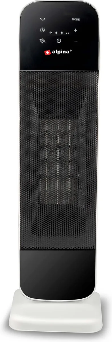alpina Elektrische Verwarming Keramische Ventilatorkachel ook Verkoeling Timer Afstandsbediening Zwenkfunctie