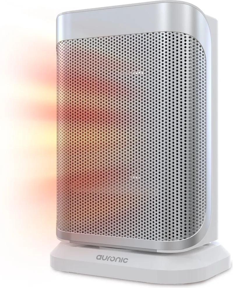 Auronic Elektrische Kachel Ventilatorkachel 2 StandenLED Indicatie Roterend