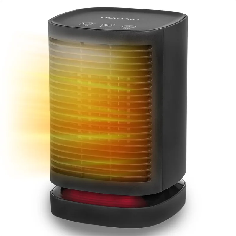Auronic Elektrische Kachel Ventilatorkachel 3 StandenLED Indicatie Roterend