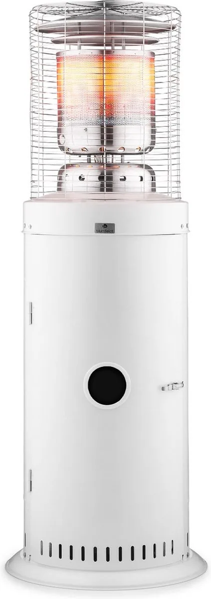 Blumfeldt Heatwave Gasverwarmer Buitenverwarmer Hittestraler Warmtevermogen: 10 KW- Verrijdbaar Slang