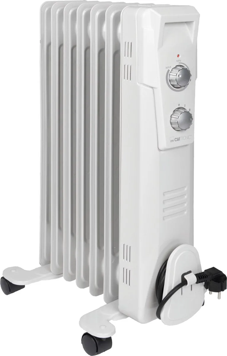 Clatronic RA 3735 oliegevulde radiator 7 ribben -1500 Watt