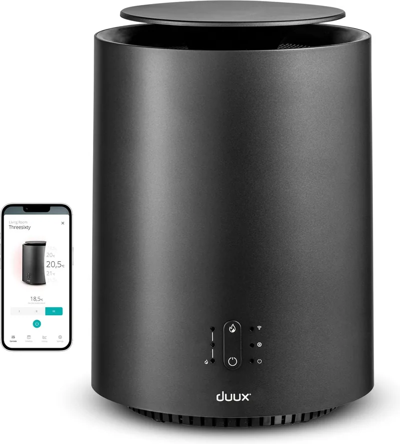 Duux Threesixty 2 Smart Elektrische Kachel Keramische Kachel 800/1200/1800 Watt Verwarming met Thermostaat