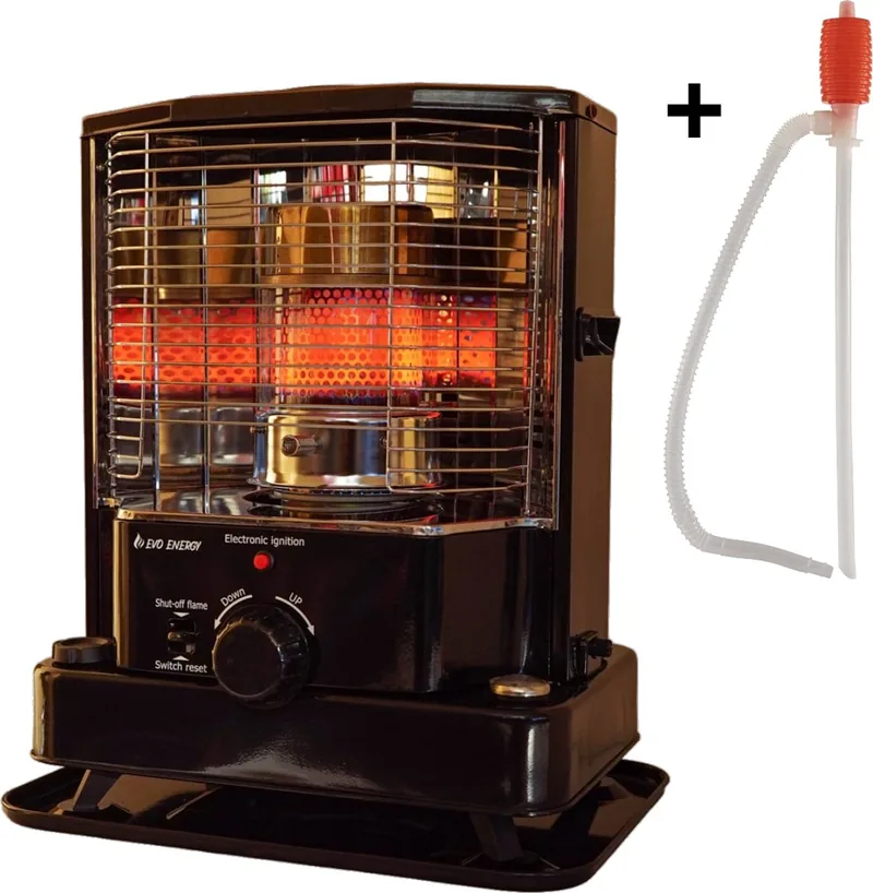 EvoEnergy Petroleumkachel Terrasverwarmer Camping Kachel Geschikt voor 50-100 m3 tot 35 m2