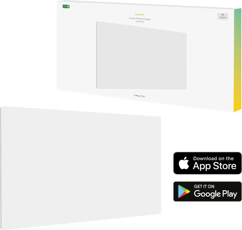 Hombli Slimme Infrarood Paneelverwarming RadiatorSmart App Ingebouwde Thermostaat 20m² Vrijstaand/Wandmontage