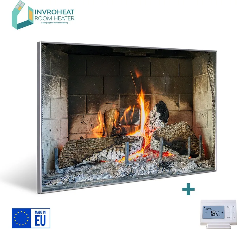 IHWS2022-2648-DIS Infrarood paneelFireplace, Display thermostaat