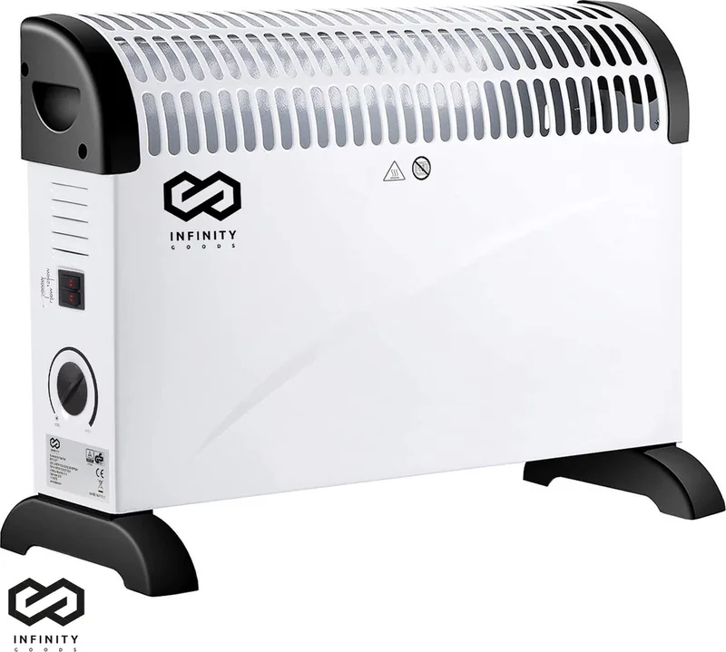 Infinity Goods Elektrische Convector Kachel 750 1500Verstelbare Thermostaat Radiatorkachel
