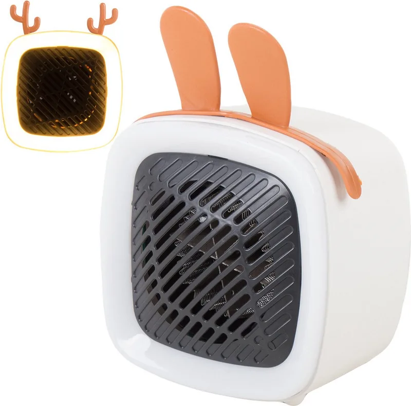 Mini elektrische kachel Elektrische verwarming Led lichtje Ventilator kachel
