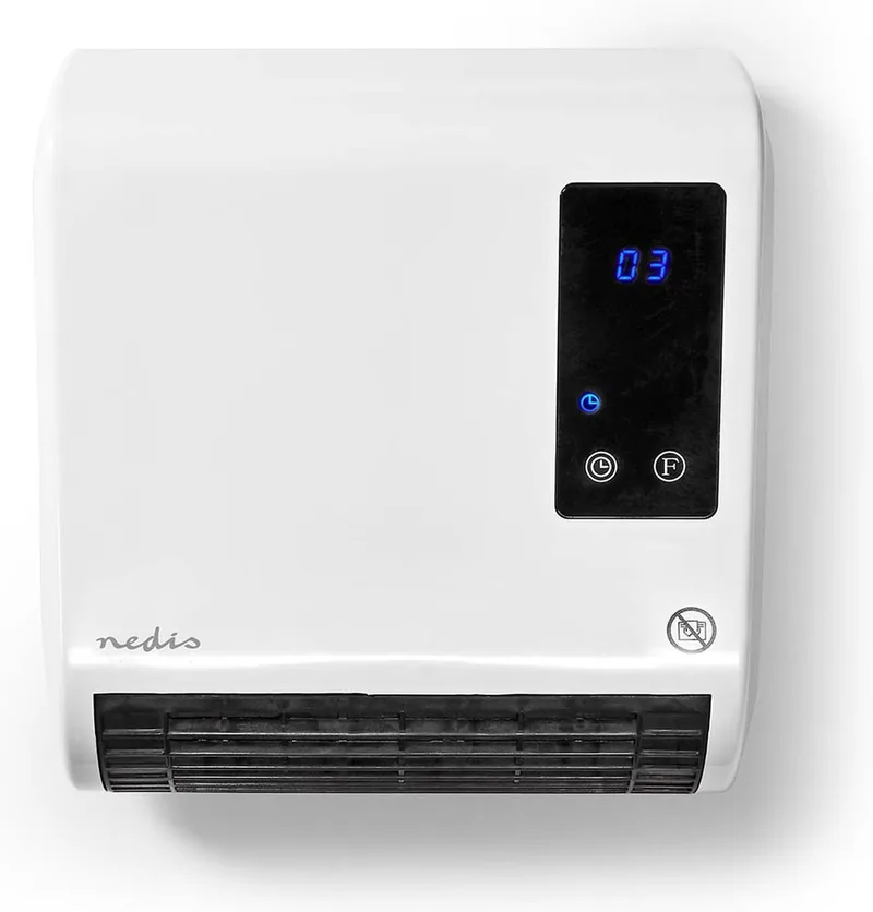 Nedis Badkamer verwarmingInstelbare thermostaat 2 Verwarmingsmodi IP22 Afstandsbediening