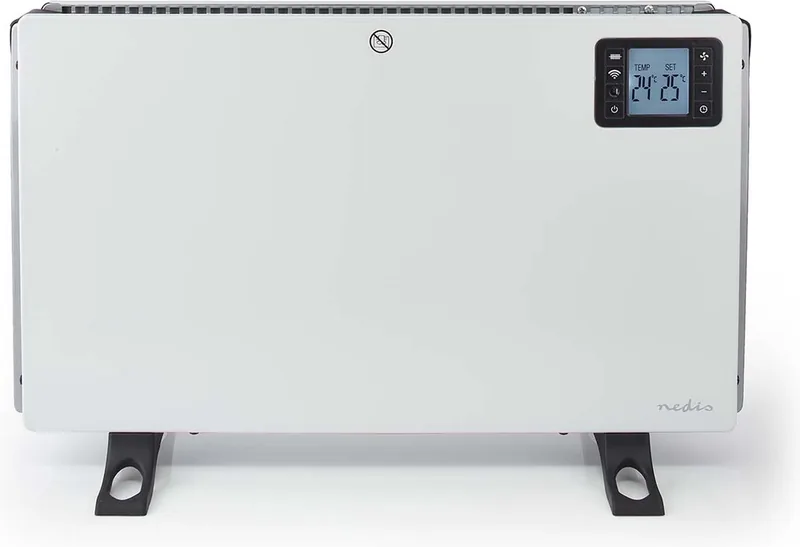 Nedis SmartLife Convectorkachel Wi-Fi3 Warmte Standen LCD 5 37 °C Instelbare thermostaat