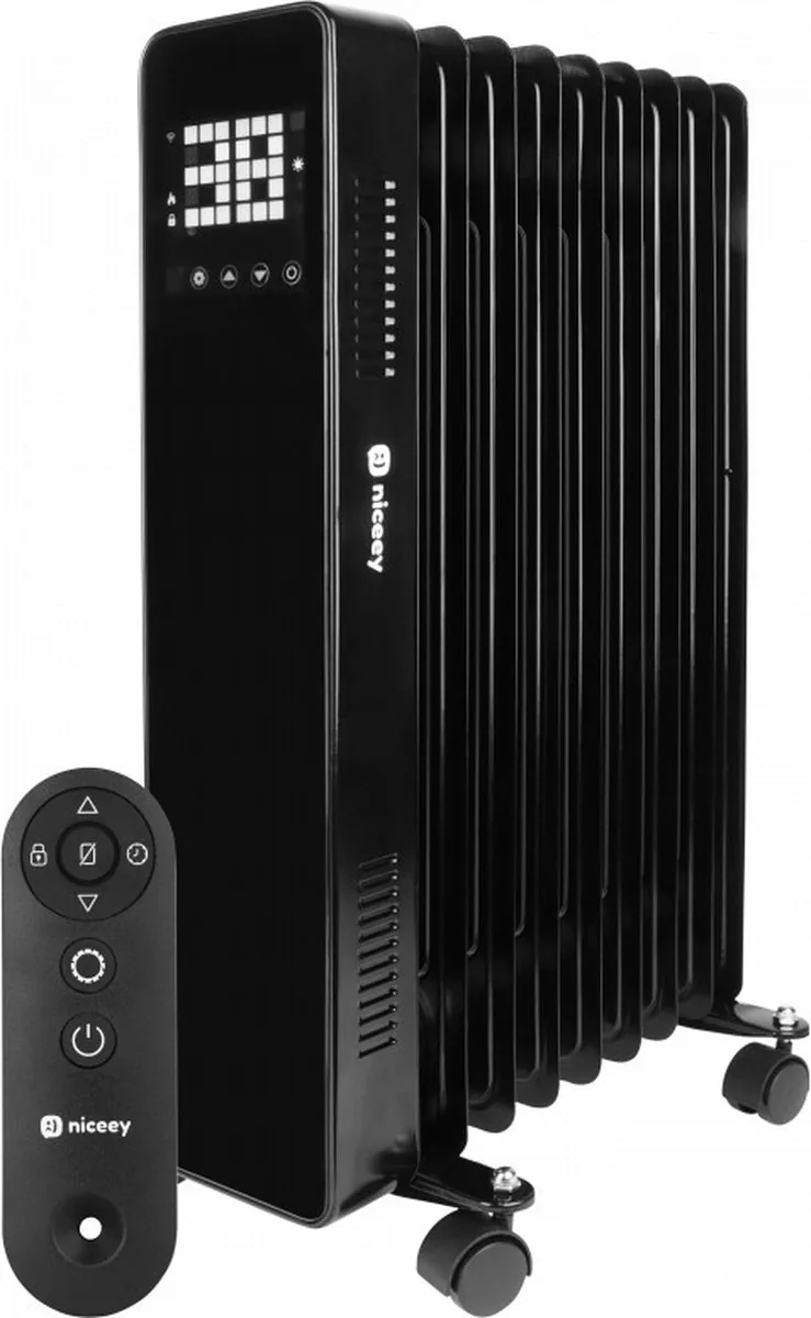 Niceey Smart Olieradiator Elektrische Kachel Oliegevulde Radiator Thermostaat Per App Bedienbaar Met