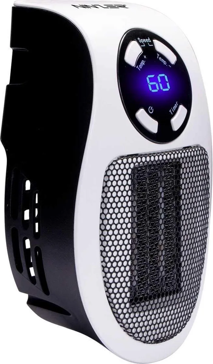 Ninzer Mini Stopcontact-Verwarming Heater met Timer, Afstandsbediening
