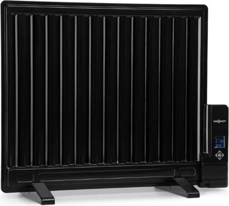 oneConcept Wallander Olieradiator met regelbare thermostaat Oliegevulde radiator Elektrische kachel Leddisplay
