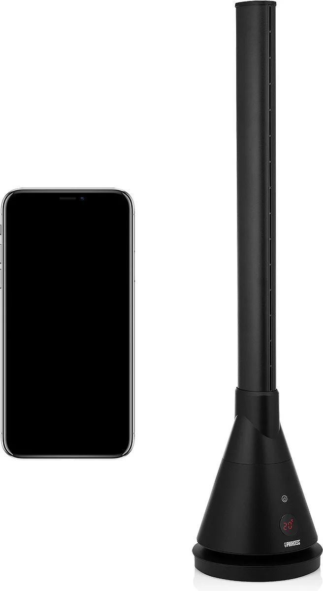 Princess Ventilatorkachel 347000 App gestuurd Geschikt voor zomer én winter- WiFi Smart Heating Cooling Tower