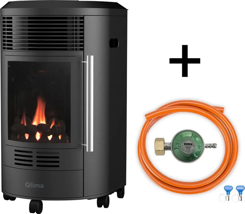 Qlima GH8034 Mobiele gaskachel Rolkachel 3,4 kW