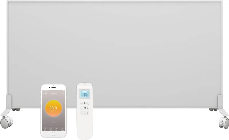 Quality Heating QH-OR Serie verplaatsbaar infraroodpaneel Met afstandsbediening Vrijstaand op wielen60infrarood