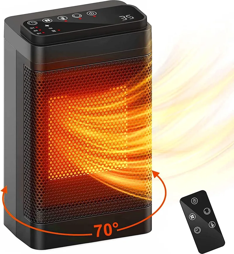 SensaHome 1200D Elektrische Kachel Keramische Verwarming Energiezuinige Heater Ventilatorkachel met Thermostaat