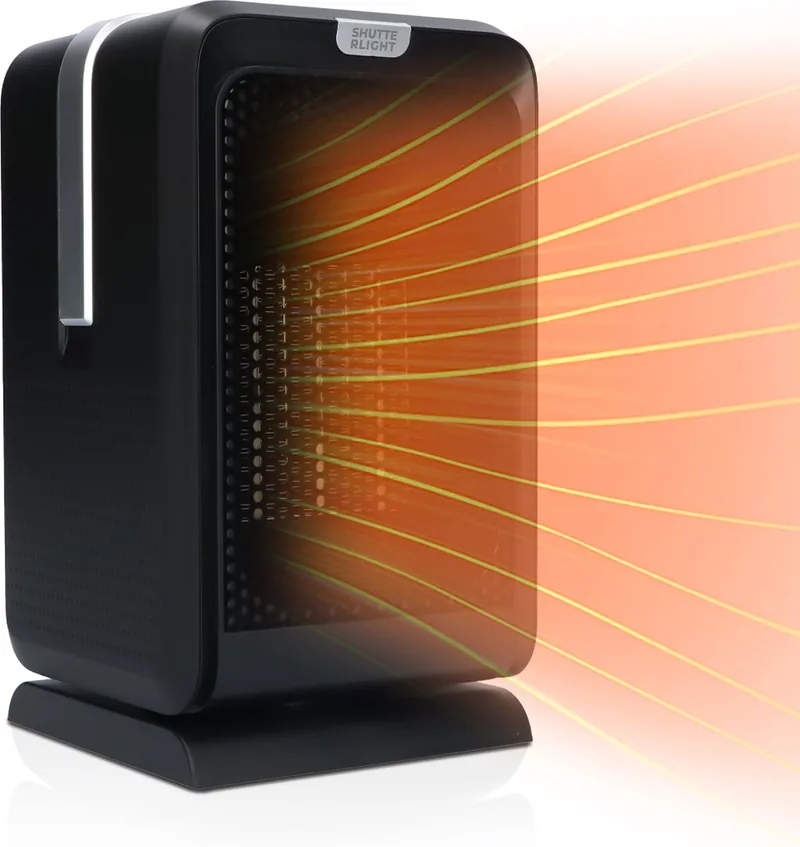 Shutterlight® Elektrische Kachel 4 standenVentilator Verwarming Elektrisch voor Binnen Ventilatorkachel Roterend