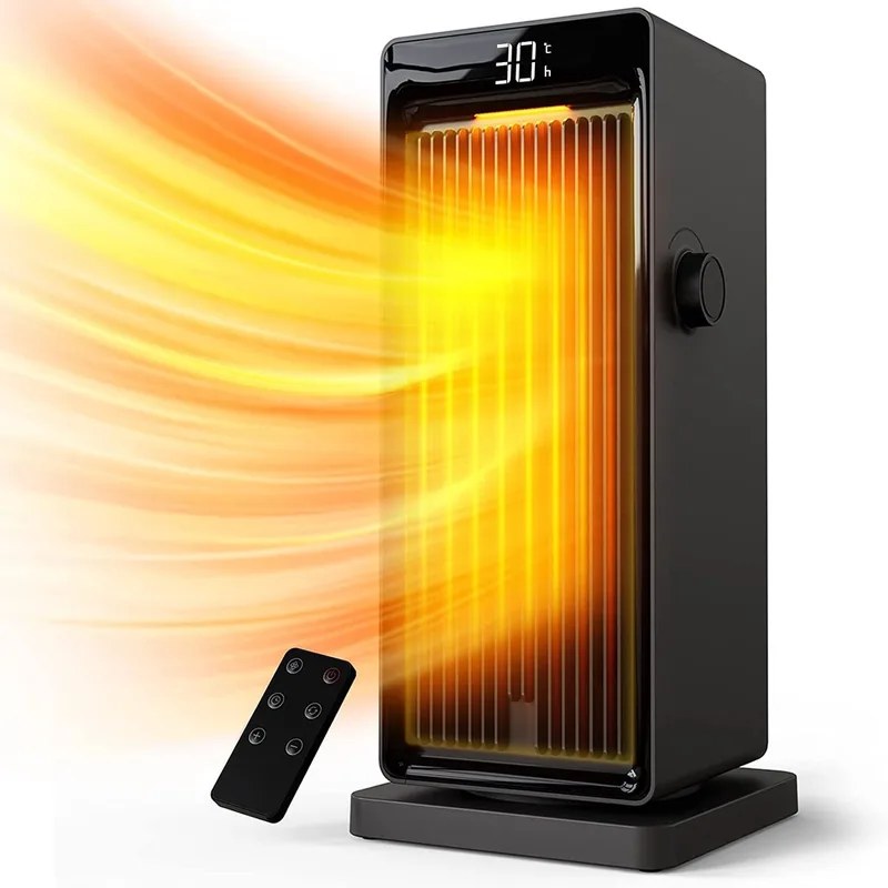 StayPowered Elektrische KachelDigitaal Led-Display Ingebouwde Thermostaat Keramisch 3 Warmte-Instellingen