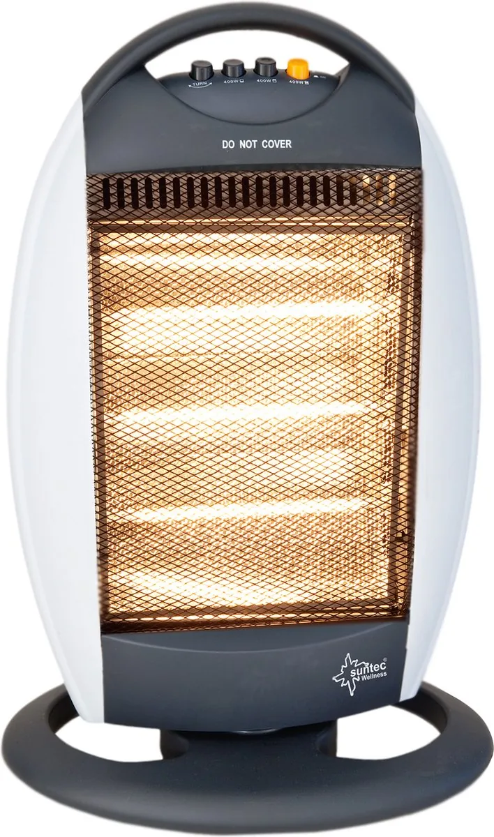 SUNTEC Heat Halogen 1200 Halogeen Verwarmingselement Voor ruimtes tot 40 m³- 3 verwarmingsstanden Oscillatie