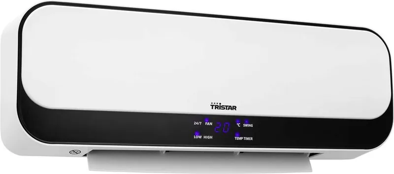 Tristar Elektrische Kachel KA-5075 Keramische kachel Afstandsbediening Timerfunctie Voor wandmontage Geschikt
