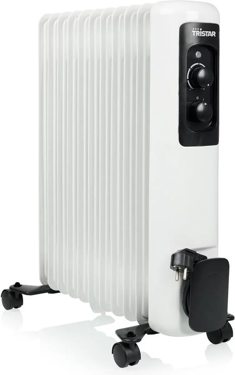 Tristar Elektrische Kachel KA-5181 Oliegevulde radiatorkachel 3 warmtestanden Instelbare thermostaat 11 ribben