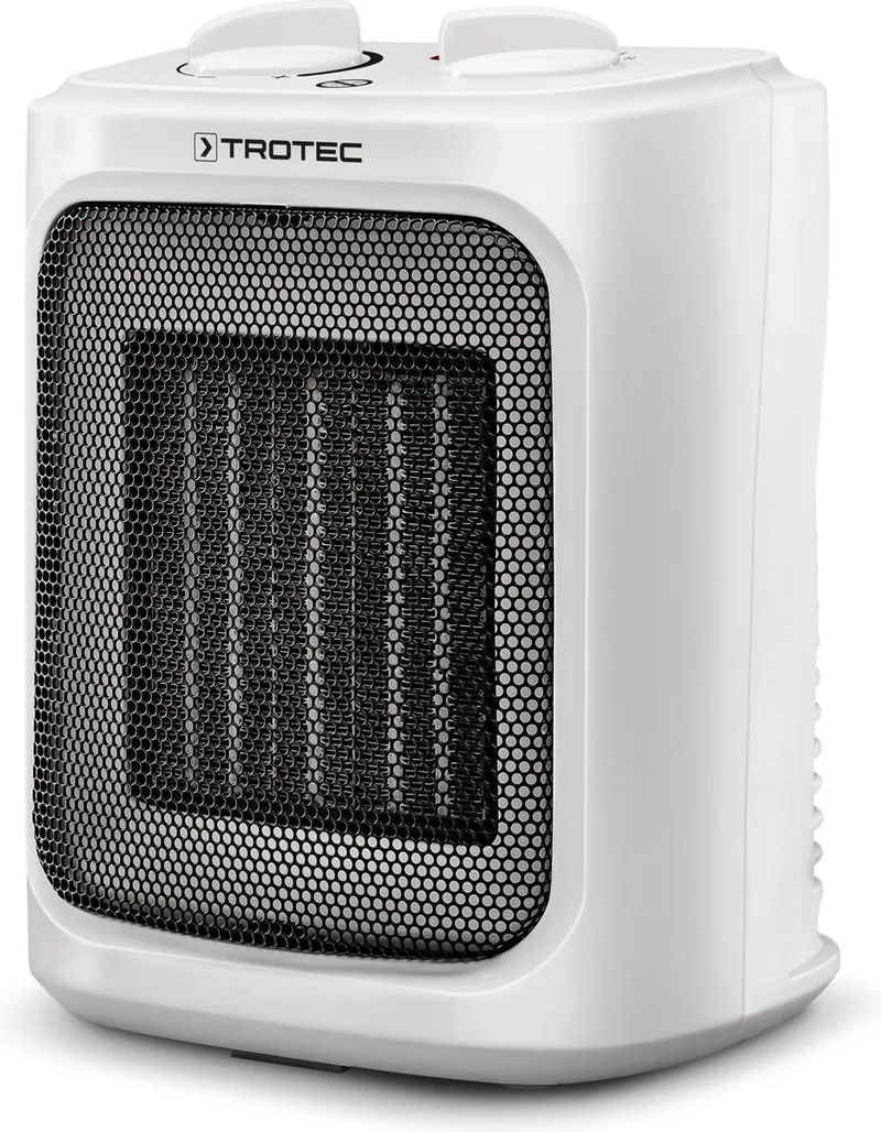 TROTEC Keramische elektrische kachel TFC 16 E bijverwarming 2 warmtestanden traploze thermostaat met ventilatie