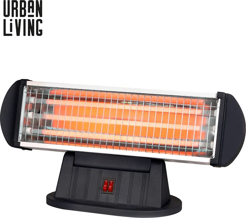 Urban Living Quartz Heater Tafelmodel Verwarming voor op Bureau 3 Warmtestanden 1200WKachel Verwarming Electrisch