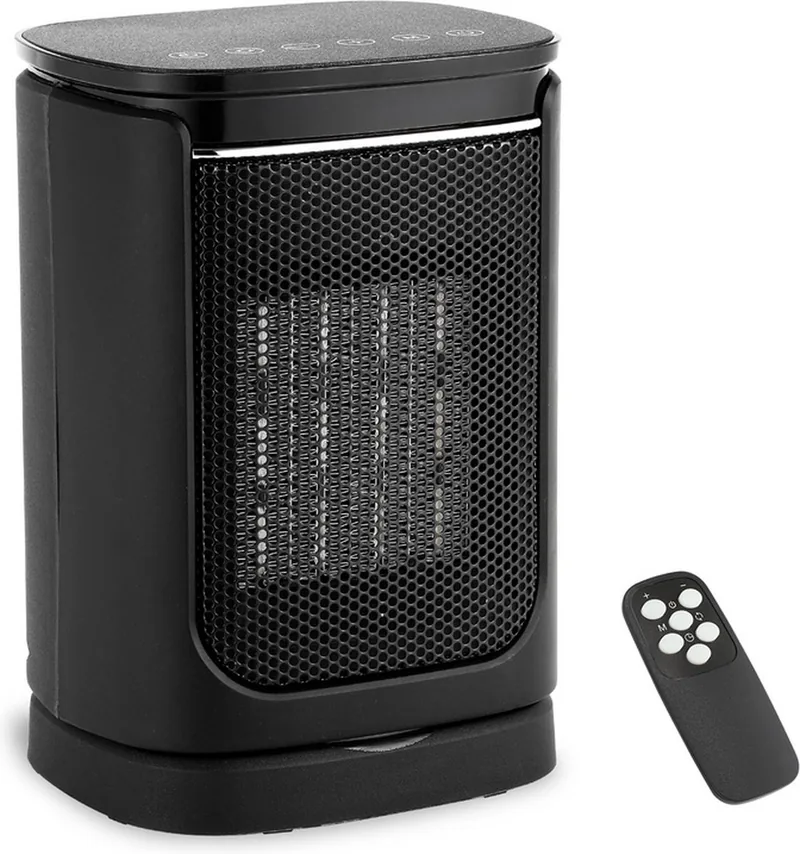 VentilatorkachelElektrische Kachel met Afstandsbediening Keramische ventilatorkachel timerfunctie