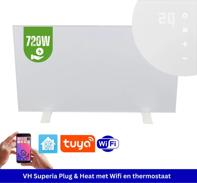VH Infrarood paneel SuperiaWifi functie Thermostaat